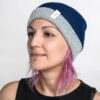 Alpaca wool Beanie Blue