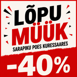 lõpumüük -40% Sarapiku poes