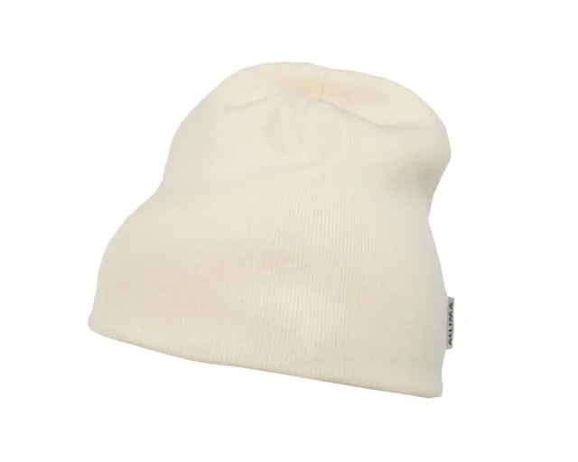 meriinovillane klassikaline müts valge
